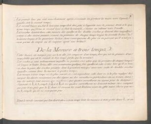 De la Mesure a trois tempa.