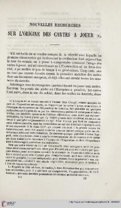 16: Nouvelles recherches sur l'origine des cartes à jouer, [1]