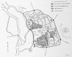Halle (Saale), Stadtplan, schematisch