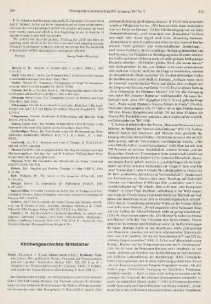 269-271 [Rezension] Hrabanus Maurus