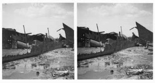 Wrack eines spanischen Kriegsschiffes : Weltreisen. Manila. Wrack eines spanischen Kriegsschiffes