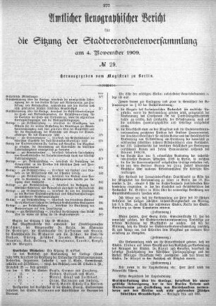 No. 29, 04.11.1909