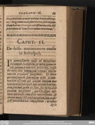 Caput. II. De falsis mutationum causis in Rebuspub.