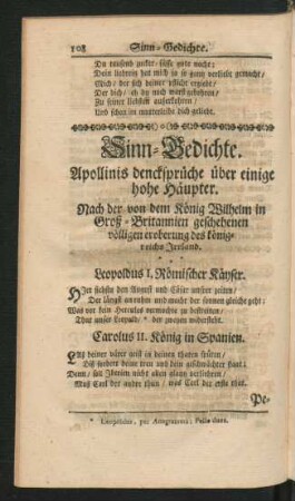 Sinn-Gedichte