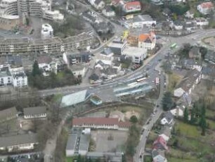 Luftbild Endhaltestelle Bensberg