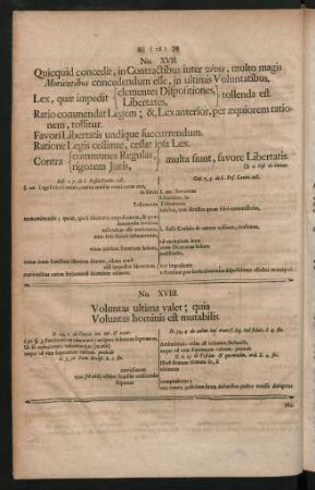 No. XVIII. Voluntas ultima valet; quia Voluntas hominis est mutabilis.