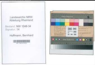 Entnazifizierung Bernhard Hoffmann , geb. 11.04.1894 ()