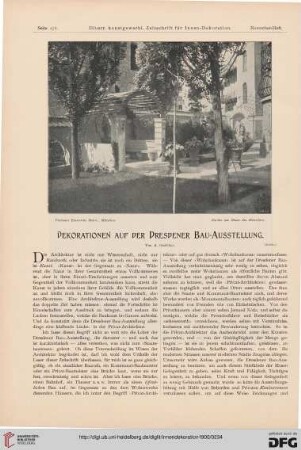 Dekorationen auf der Dresdener Bau-Ausstellung, [2]