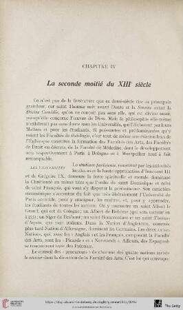 Chapitre IV: La seconde moitié du XIIIe siècle