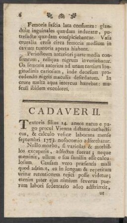 Cadaver II.