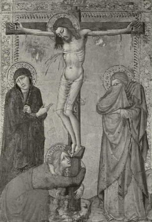 Christus am Kreuz mit Maria, Johannes und Magdalena