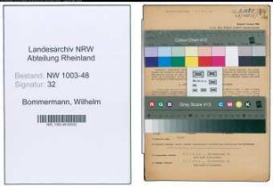 Entnazifizierung Wilhelm Bommermann , geb. 17.09.1887 (Abt.Leiter)