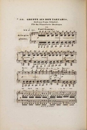 Lieder von Franz Schubert, No. 3. Gruppe aus dem Tartarus