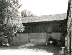 Goldbach-Weickersdorf, Dorfstraße 24. Vierseithof (1868), Scheune