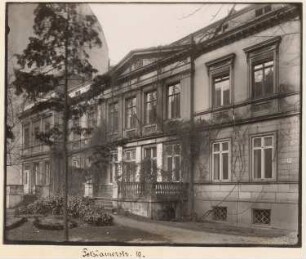 Einzelwohnhaus Potsdamer Straße 19, Berlin-Tiergarten: Ansicht (aus: Julius Kohte, Alt-Berlin, Bauwerke in Berlin und Charlottenburg, aufgenommen 1907-1914)