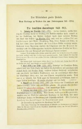 Des Mittelalters zweite Periode. Vom Vertrage zu Verdun bis zum Interregnum 843-1254