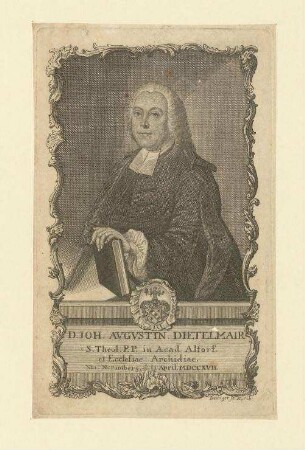 D. Joh. Augustin Dietelmair; geb. 02.04.1717 in Nürnberg