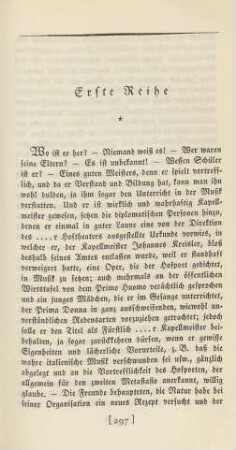 Erste Reihe