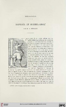 2. Pér. 20.1879: Bibliographie : Raphaël et Michel-Ange, par M. A. Springer