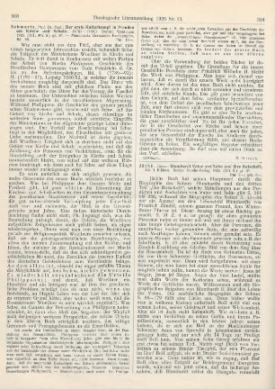 304-305 [Rezension] Jäckh, Eugen, Blumhardt Vater und Sohn und ihre Botschaft
