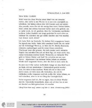 Brief 68, 01.06.1890