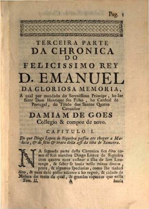 Chronica Do Serenissimo D. Emanuel, 3/4
