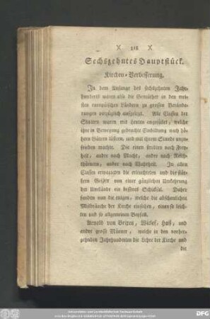 Sechszehntes Hauptstück. Kirchen-Verbesserung.
