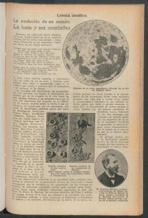La evolución de un mundo: La luna y sus montañas : Crónica científica