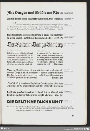 Die wichtigsten Druckschriften Rudolf Kochs