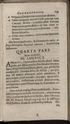 Quarta Pars Huius Breviarii. De America
