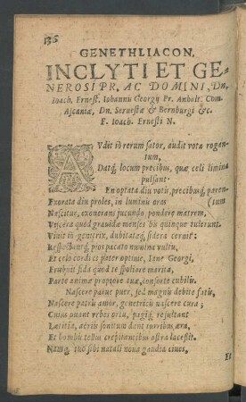 Genethliacon.