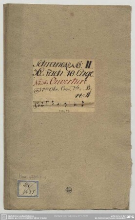 Orphée. Excerpts - Mus.2231-F-1 : strings, bc, woodwinds