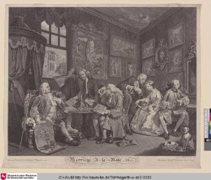 Marriage A-la-Mode, (Plate I) [The marriage contract]