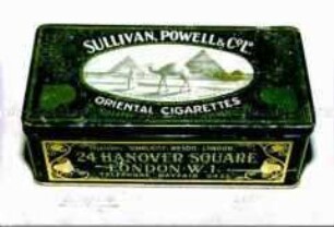 Blechdose für "ORIENTAL CIGARETTES, SULLIVAN, POWELL und Co Ld."