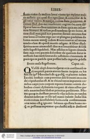 Sexta causa flagellorum.