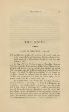 The riots