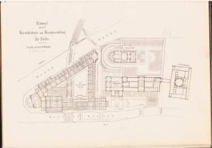 Erweiterung der Museen auf der Museumsinsel, Berlin: Grundriss 2. OG (aus: Baurath Orths Projekt zur Umgestaltung der Berliner Museumsinsel, hrsg. v. Adolf Rosenberg)