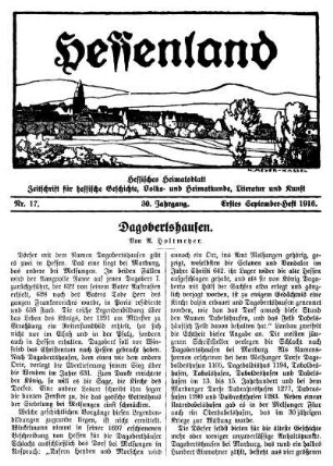 Nr. 17, Erstes September-Heft 1916