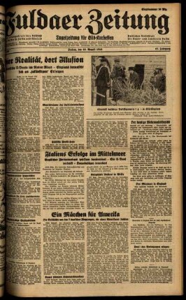 Ausgabe vom Freitag, den 23. August 1940.