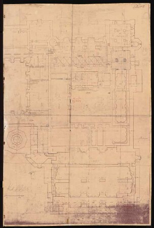 Königliches Residenzschloss Posen, Posen: Teilgrundriss KG 1:100