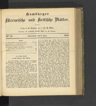 No. 68. 8. Juni 1850