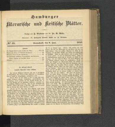 No. 68. 8. Juni 1850