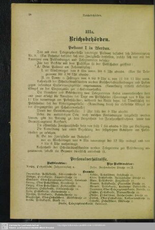 IIIa. Behördenverzeichnis : IIIa. Reichsbehörden
