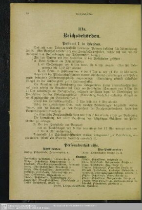 IIIa. Behördenverzeichnis : IIIa. Reichsbehörden