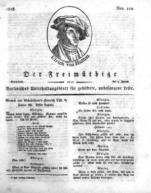 Nro. 112, Sonnabend, den 4. Junius 1808