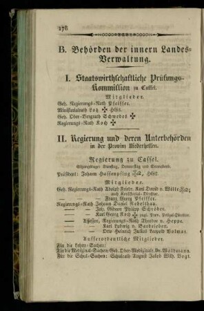 Staatswirthschaftliche Prüfungs-Kommission zu Cassel