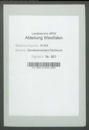 Verkauf des Walddistrikts Klostermark in Mylinghausen an Franz Liebrecht aus Sondern bei Gevelsberg gegen Erbzins (ehemals Stift Gevelsberg)