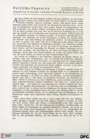 15: Persische Fayencen : (Sammlung R. Draeger im Kaiser-Friedrich-Museum zu Berlin)