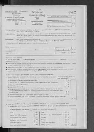 Gst 2 Fragebogen für Arbeitsstätten