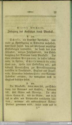Dritter Abschnitt. Zerlegung des Kochsalzes durch Bleykalk